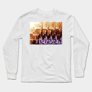 Abstract Cityscape Pattern Long Sleeve T-Shirt